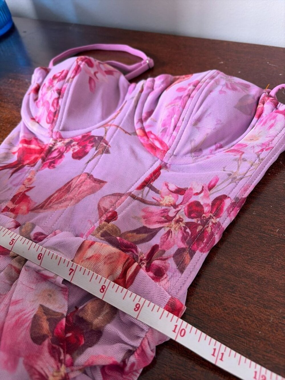 PatBo floral haze bustier mini dress SZ 2 Wedding Guest Look Cocktail Dress - Picture 13 of 15